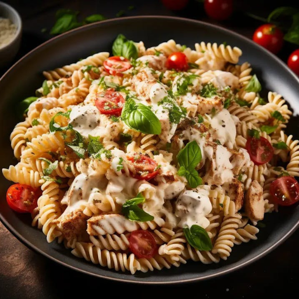6. Pâtes au pesto de brocolis tomate mozza