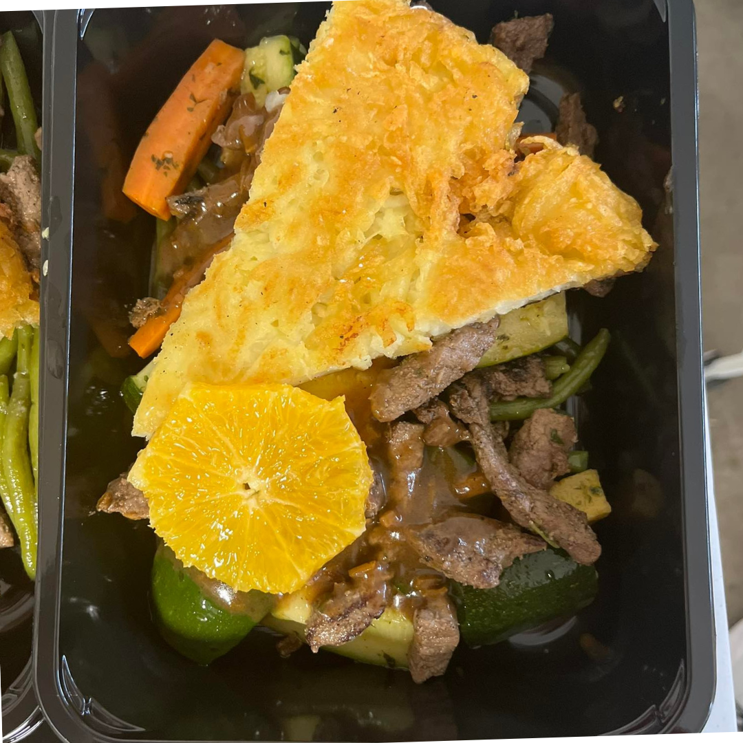 1. Poulet à l'orange, pomme paillasson