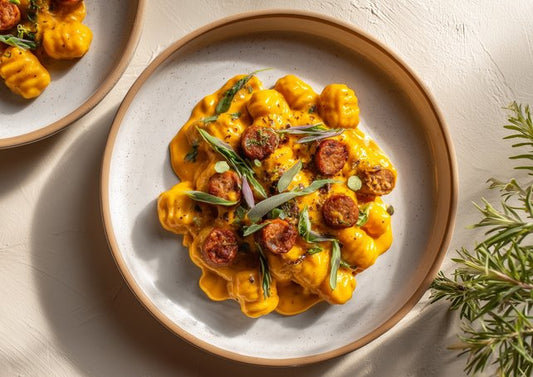 3. Gnocchis au butternut et merguez